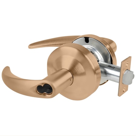 Schlage Grade 1 Storeroom Lock, Omega Lever, Schlage FSIC Prep Less Core, Satin Bronze Finish, Non-Handed ND80JD OME 612